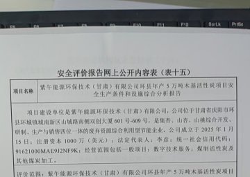 紫午能源環保技術(甘肅)有限公司環縣年產5 萬噸木基活性炭項目安全生產條件和設施綜合分析報告